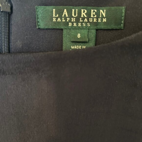 Blue suede Lauren Ralph Lauren dress in size 6 - Picture 3 of 4